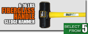 Sledge Hammers Fiberglass Handle
