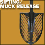 Sifting/Muck Release Shovels