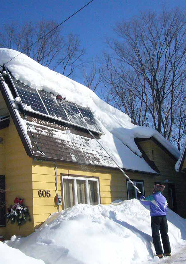 PV system :: clearing snow
